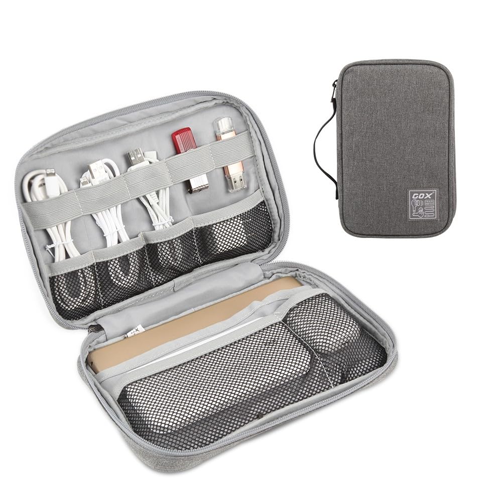 GOX Tech Pouch Accessories Case Organizer for Travel Small Electronics Bag