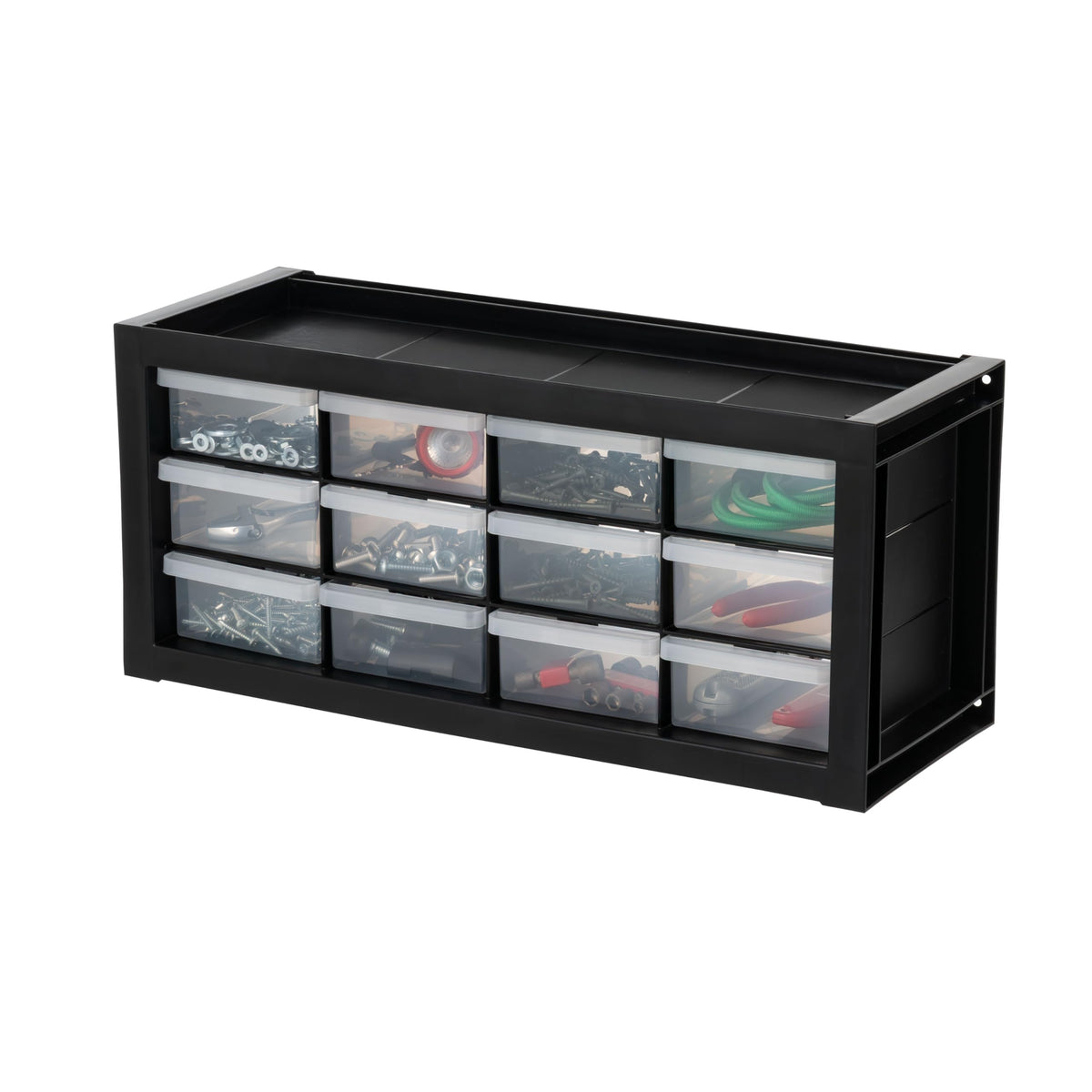 IRIS USA 24-Drawer Plastic Storage Cabinet, Teacher Toolbox, Garage, Black