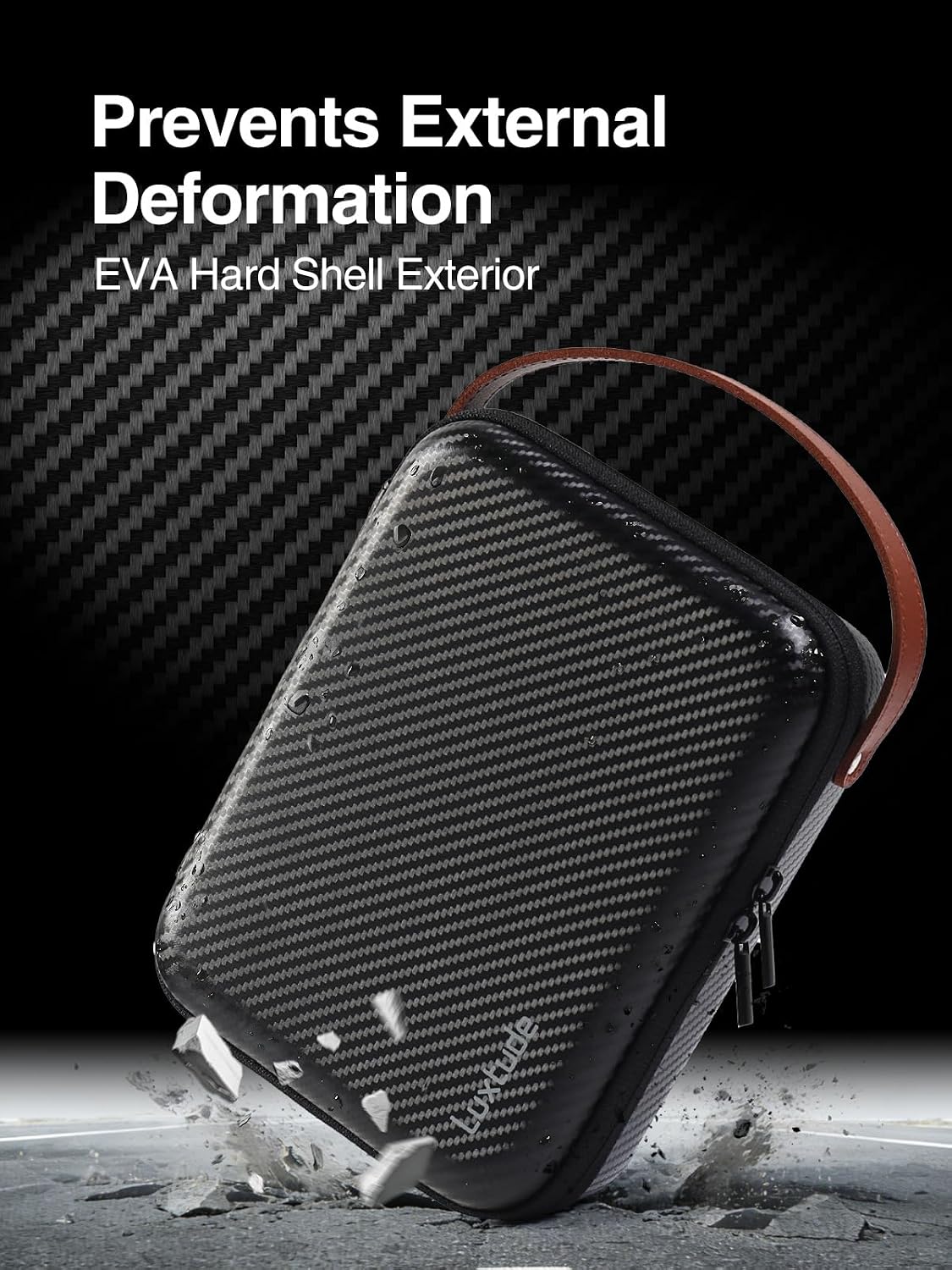 Luxtude Electronics Organizer Travel Case for Chargers and Cords