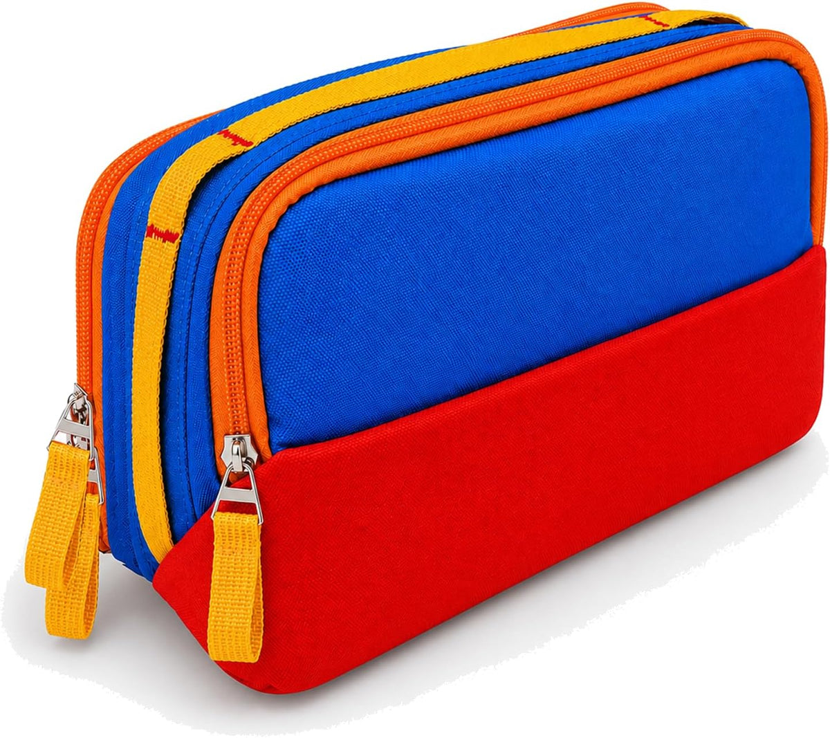 Charger Organizer Travel Case for Laptop Adapters and Cables, Blue/Red