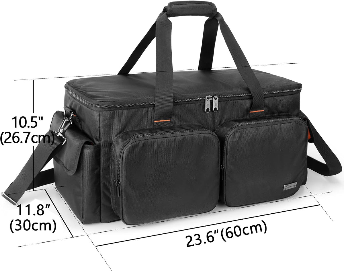 Trunab DJ Cable File Bag with Detachable Padded Bottom and Dividers