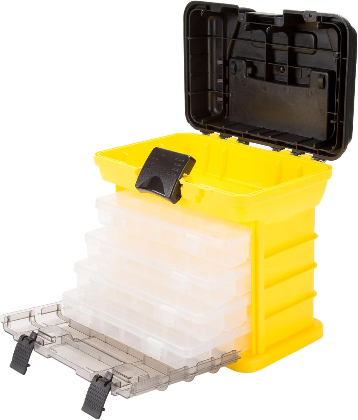 Stalwart Portable Tool Box Small Parts Organizer, Yellow