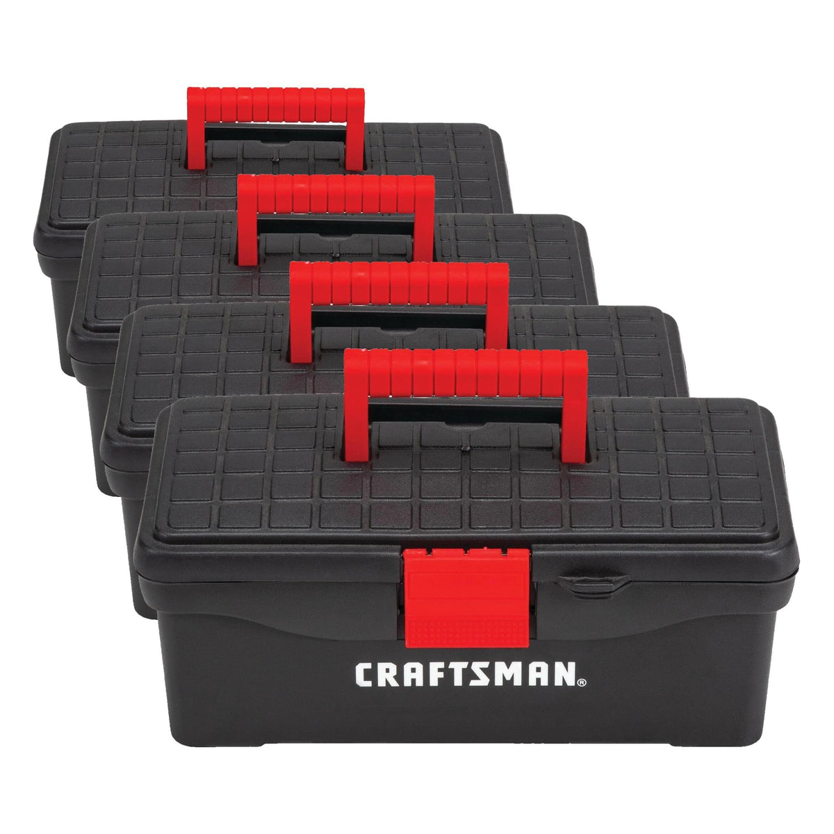 CRAFTSMAN Tool Box, Lockable, 13 in., Red/Black (CMST13004)