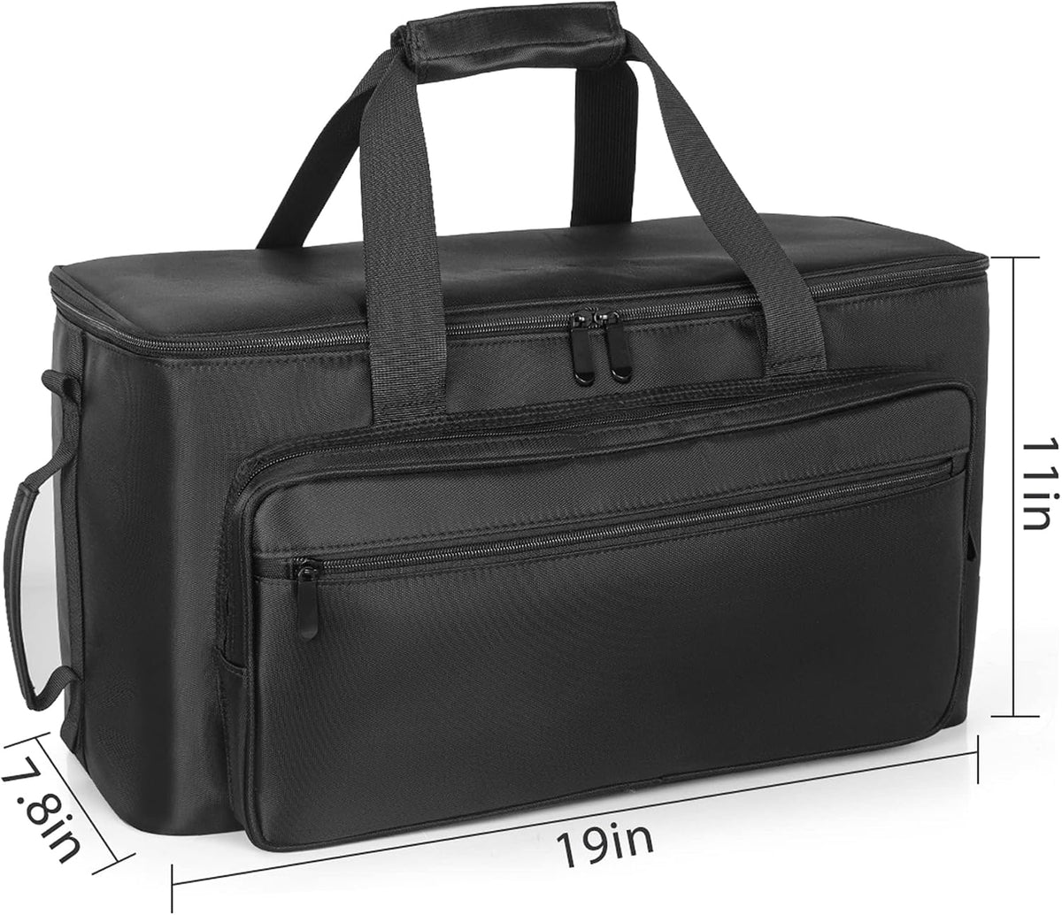 AKOZLIN Large Travel Gig Band Cable File Bag With Detachable Dividers Grey