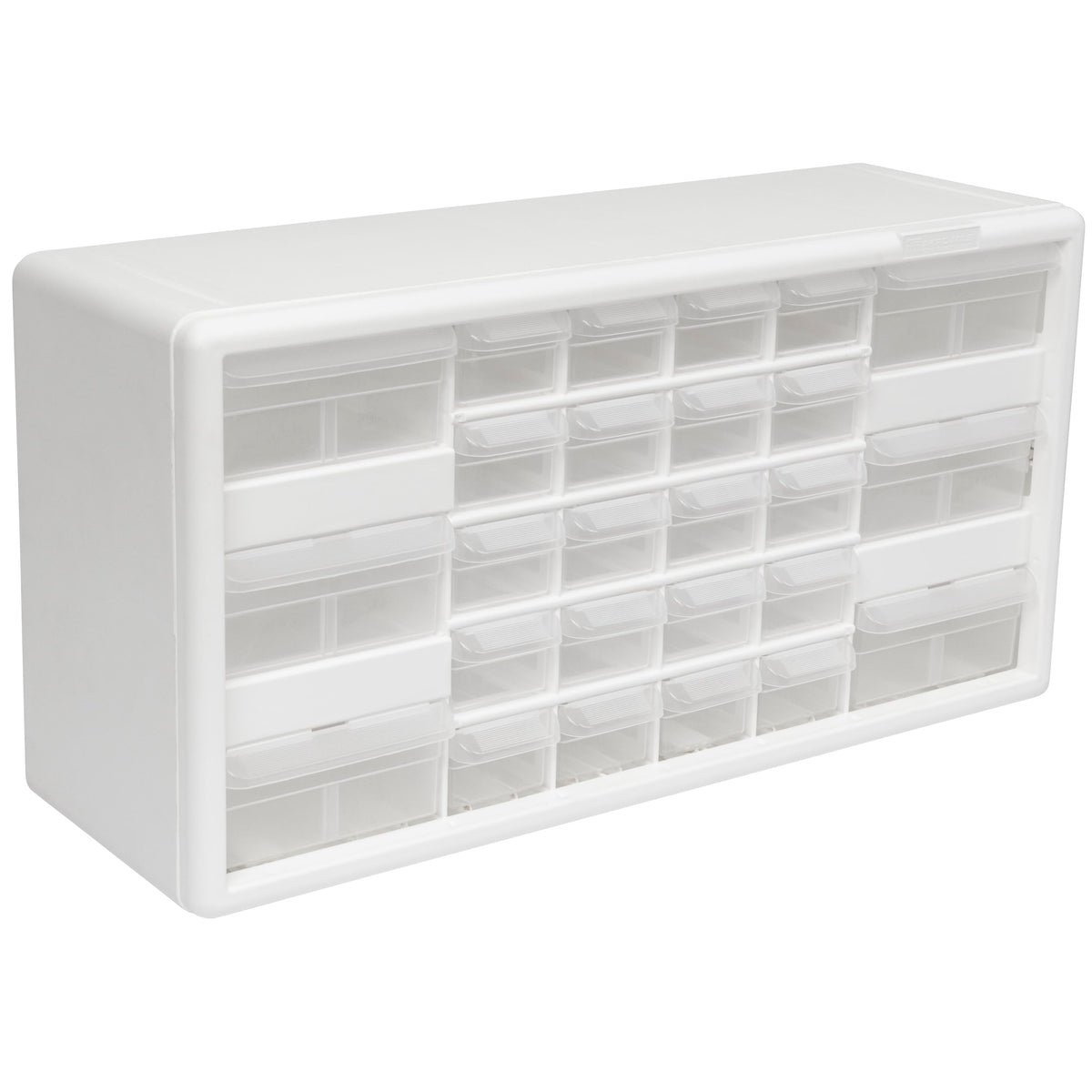 Akro-Mils 44-Drawer Plastic Storage Cabinet, 20"W x 6"D x 16"H, Black