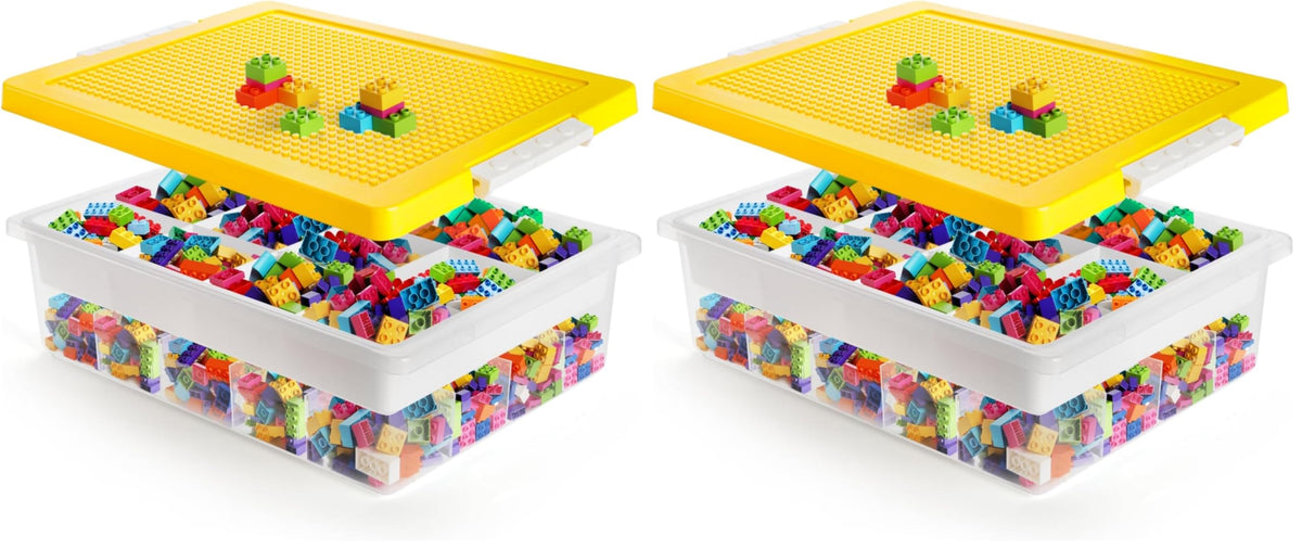 Building Block Organizer Bin, Building Baseplate Lid