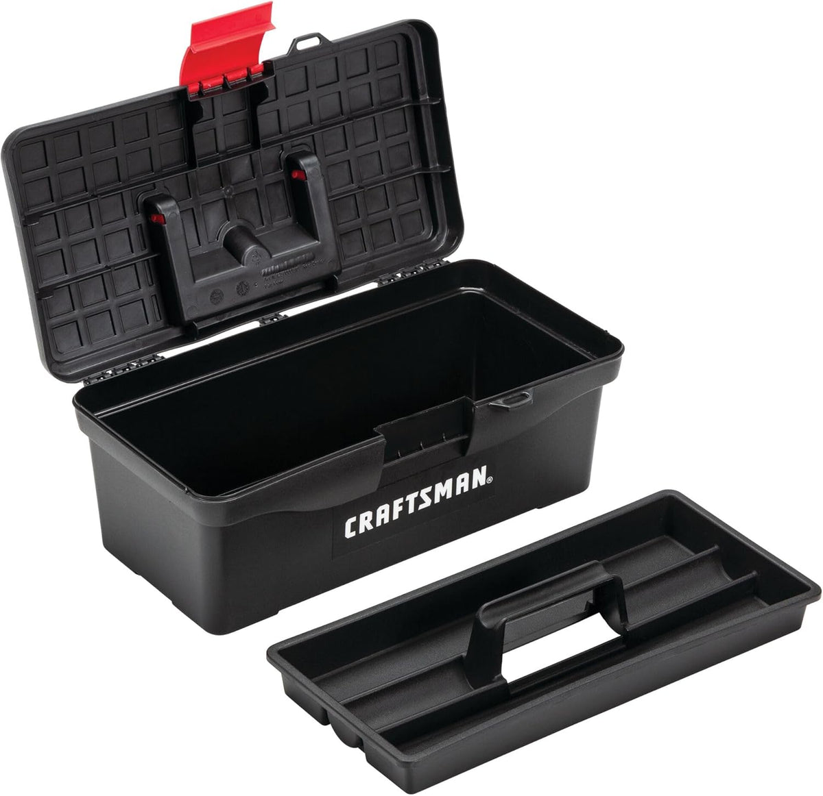 CRAFTSMAN Tool Box, Lockable, 13 in., Red/Black (CMST13004)