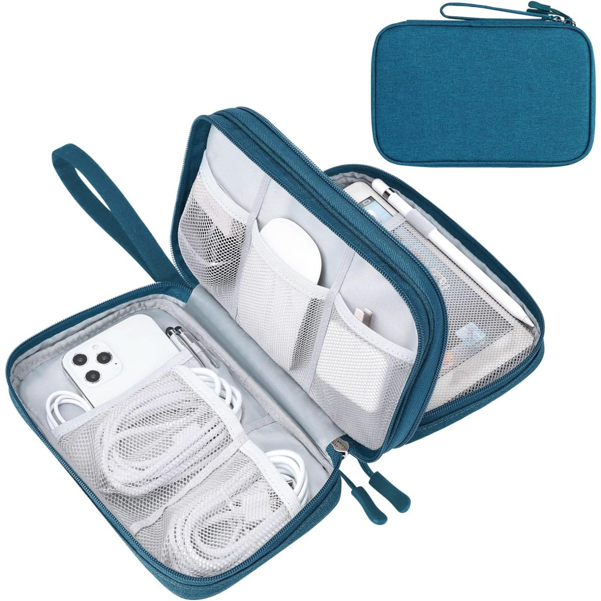 FYY Electronic Organizer, Travel Tech Pouch Bag, Large, Pink