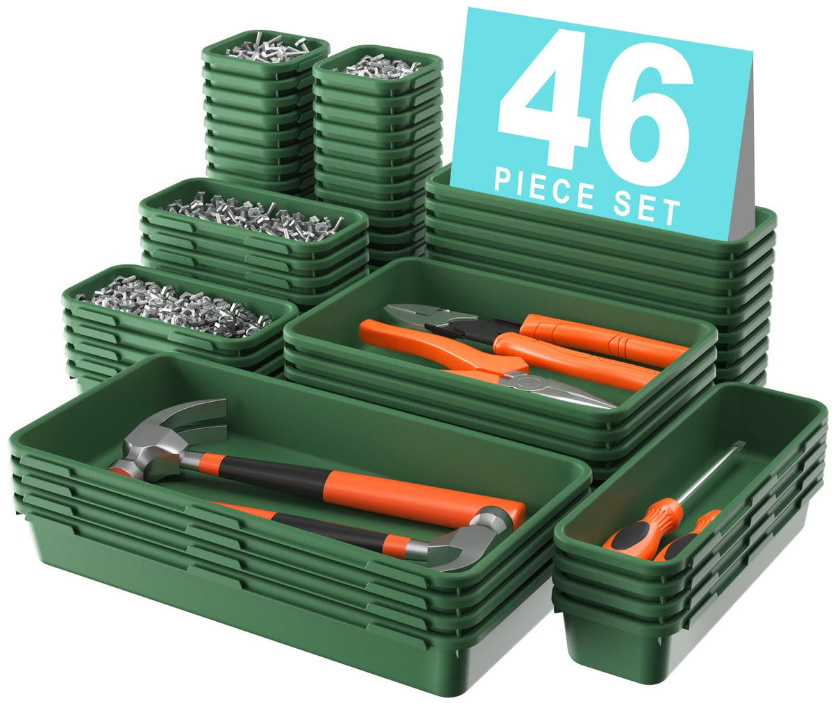 A-LuGei 【 】 Tool Box Organizer Tray Divider Set Drawer Organizer