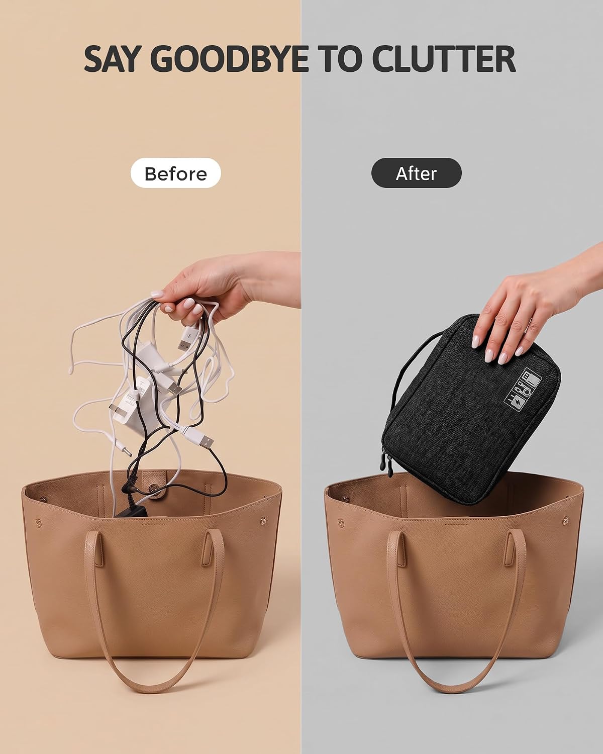 OrgaWise Electronics Travel Organizer, Two-Layer Tech Case