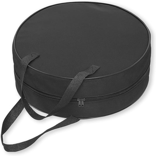 16 Inch Round Cable Organizer Bag, 600D Oxford Cloth (Black)