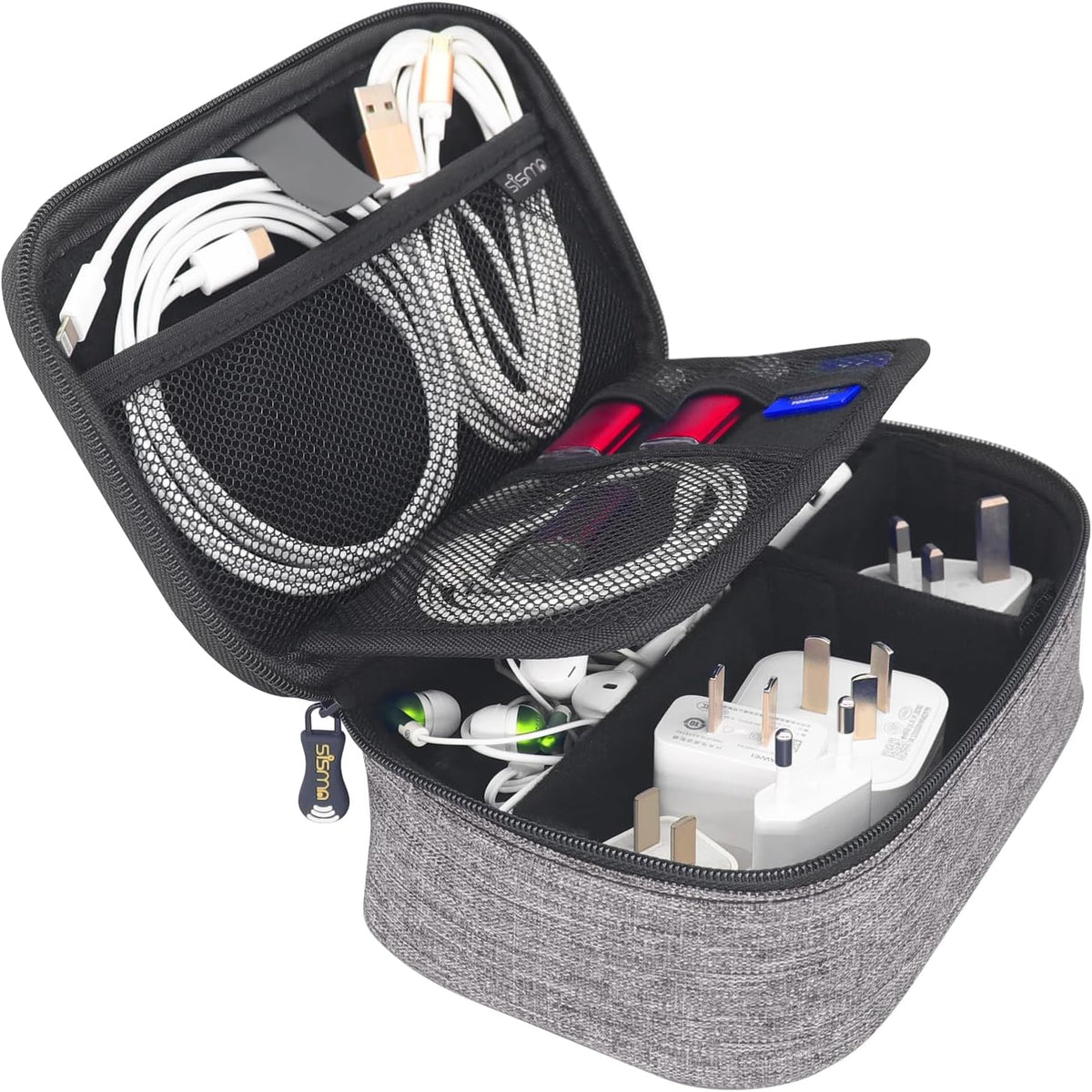 sisma Electronics Organizer Travel Tech Accessories Small Carrying Case