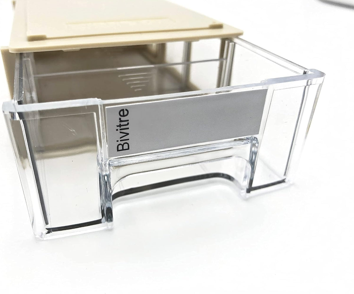 Stackable Storage Drawers Set of 20 with Dividers and Paper Labels