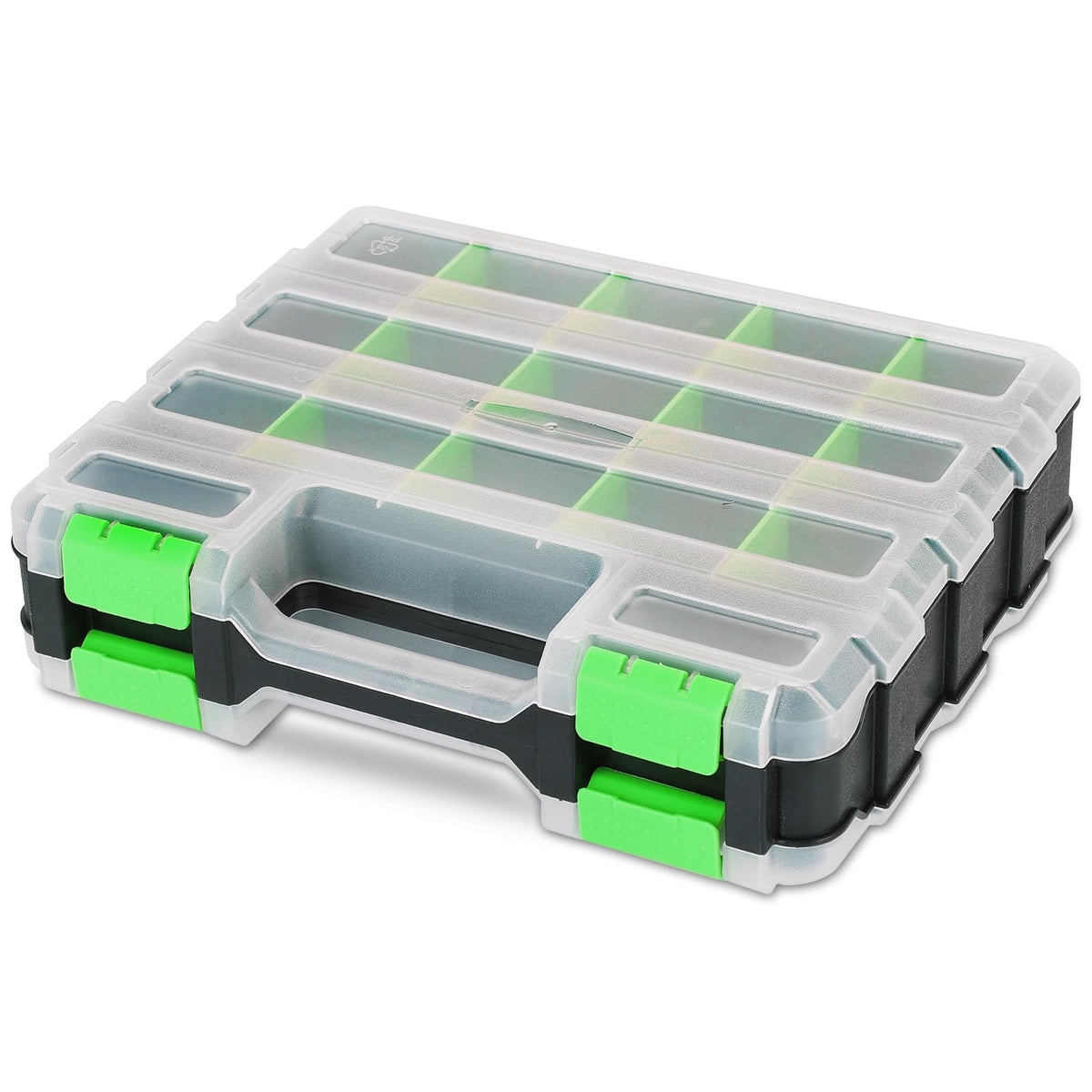 Small Parts Organizer Storage Case Tools Box 34-Compartments (Red)