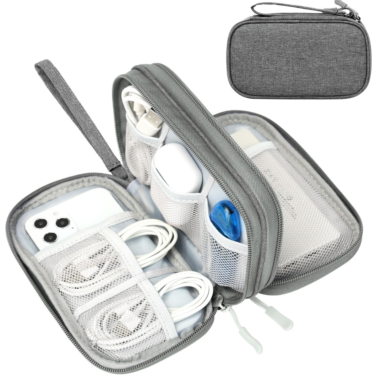 FYY Electronic Organizer, Travel Tech Pouch Bag, Large, Pink