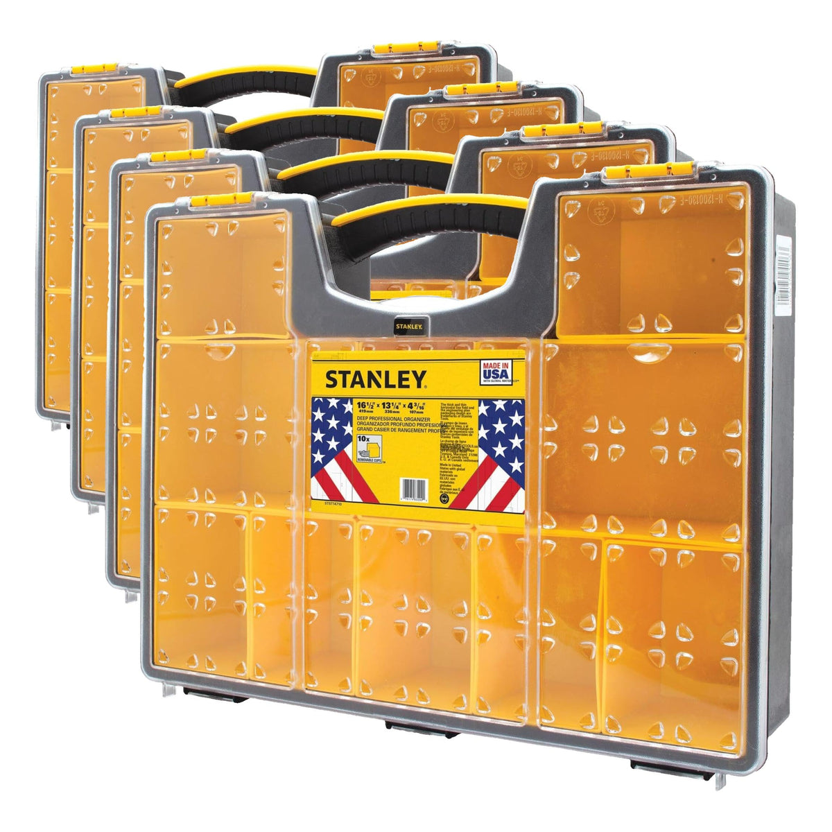 STANLEY Deep Pro Small Parts Organizer, 10 Compartments (STST14710)