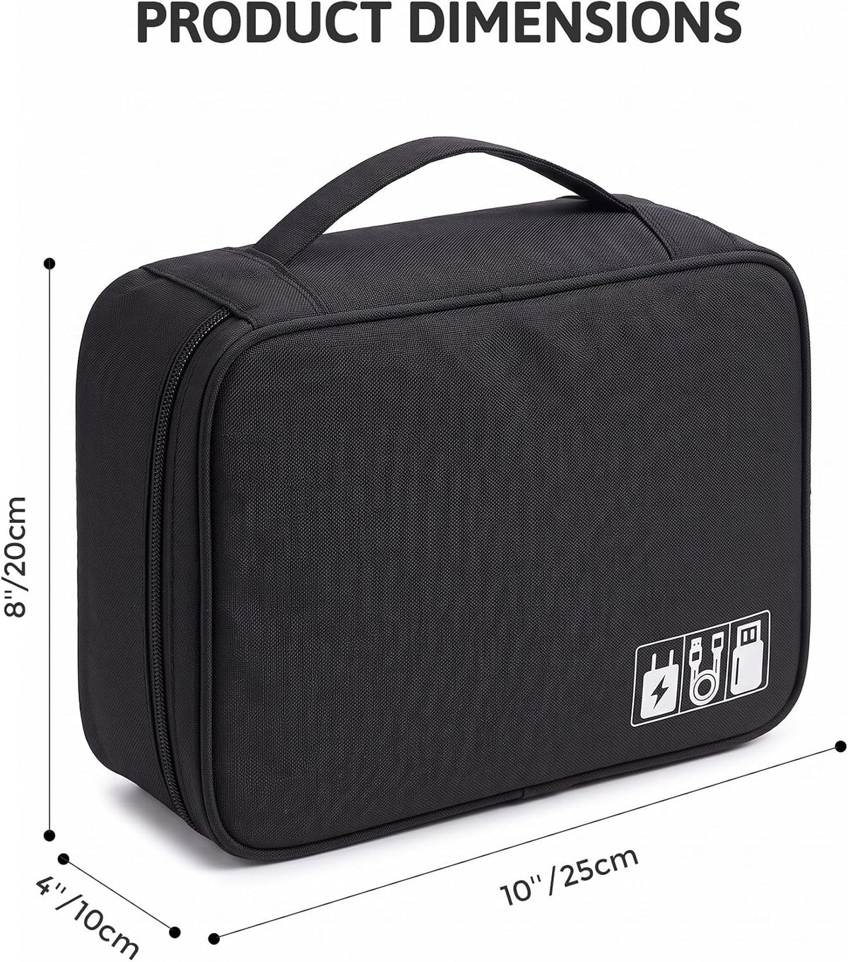 OrgaWise Electronics Travel Organizer, Two-Layer Tech Case