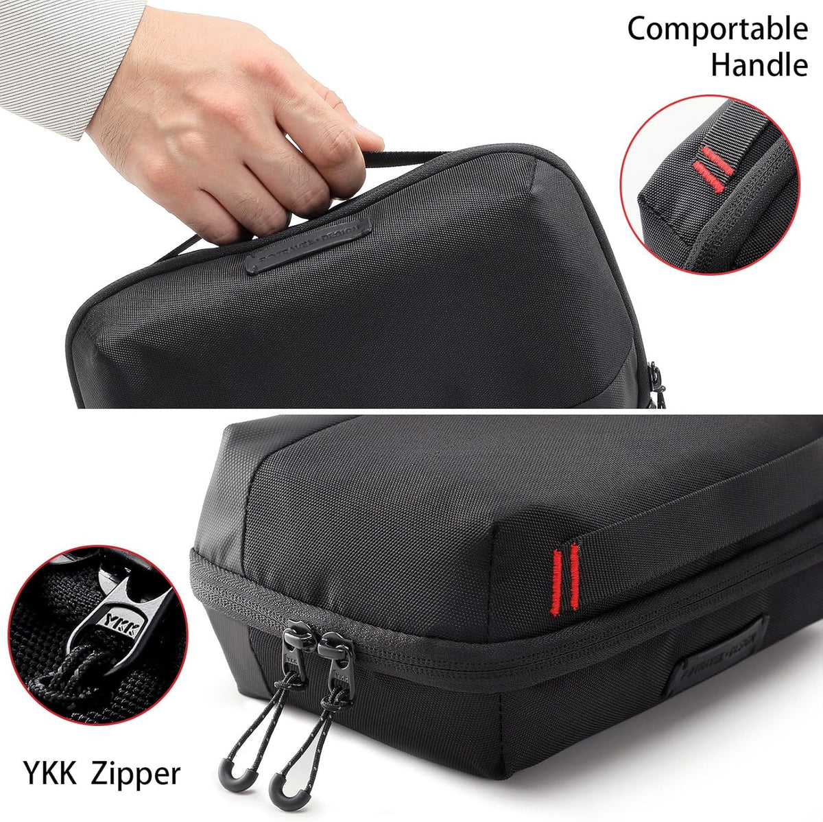VanFn Electronics Travel Organizer Storage Bag, Accessory Handle Bag, Gadgets Pouch, USB Cable, Travel Friendly Electronics Organizer P.Travel Series