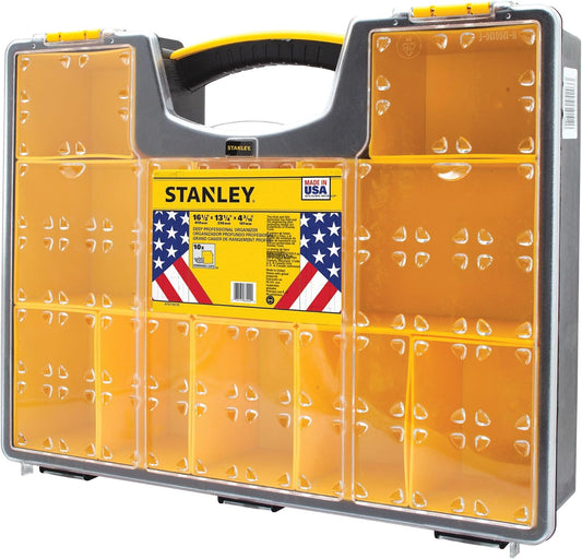 STANLEY Deep Pro Small Parts Organizer, 10 Compartments (STST14710)