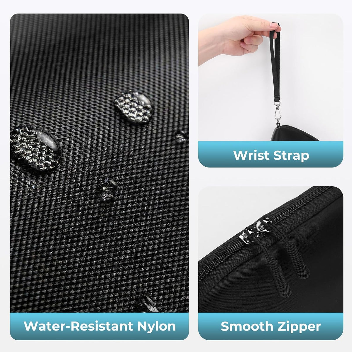 FYY Travel Cable Organizer - 8 Compartments, Lightweight, Water Repellent