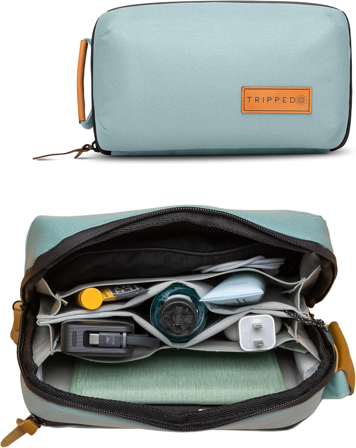 TRIPPED Travel Gear Tech Organizer Pouch for Accessories and Cables