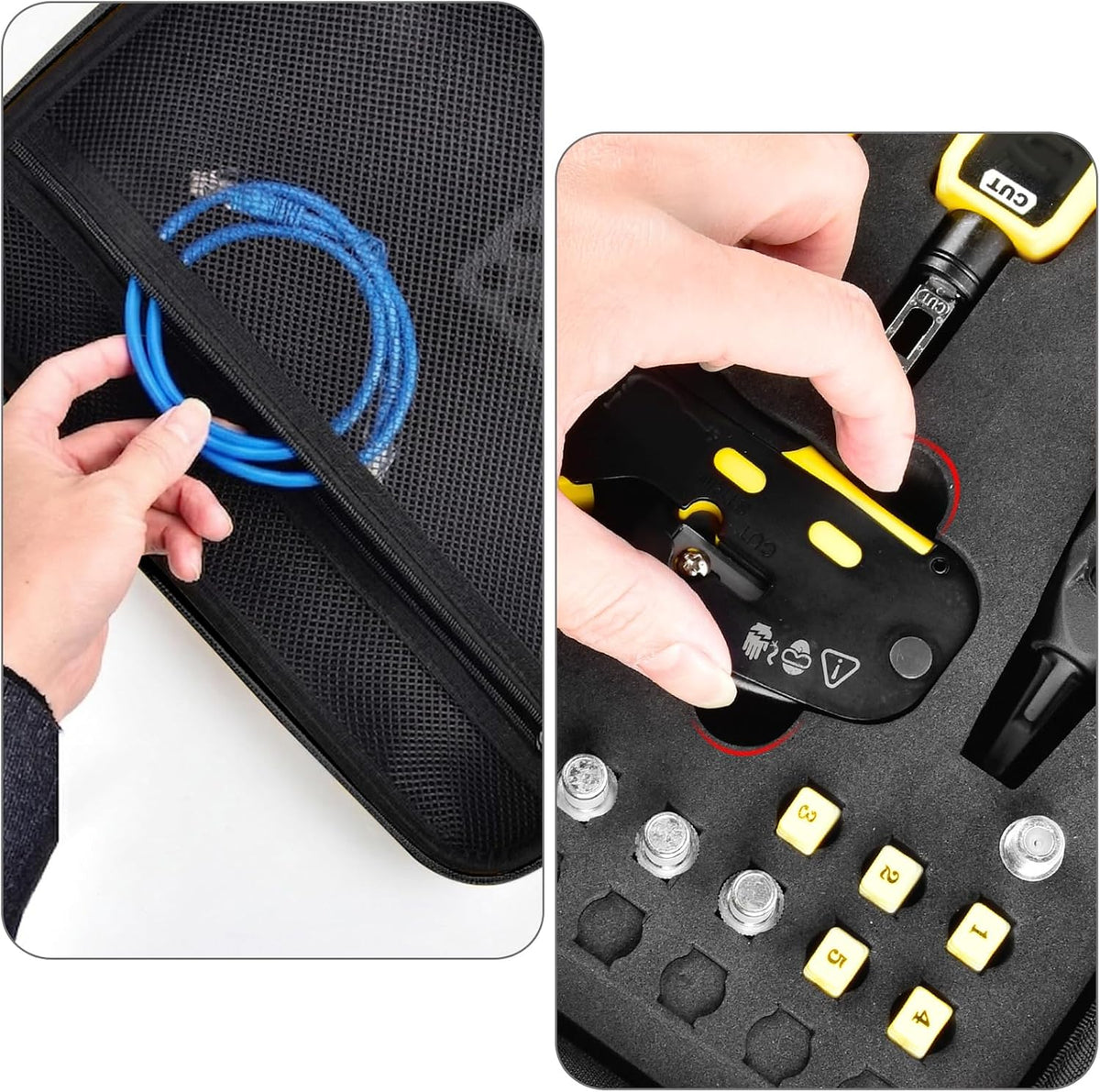 GWCASE Cable Tester Case for Klein VDV501-851/VDV526-200, All Black