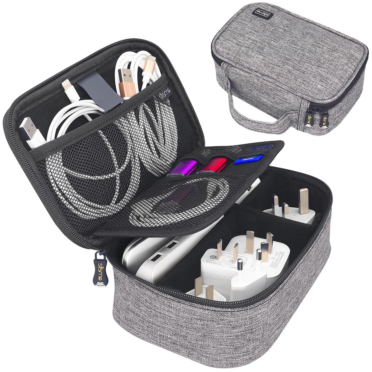 sisma Electronics Organizer Travel Tech Accessories Small Carrying Case