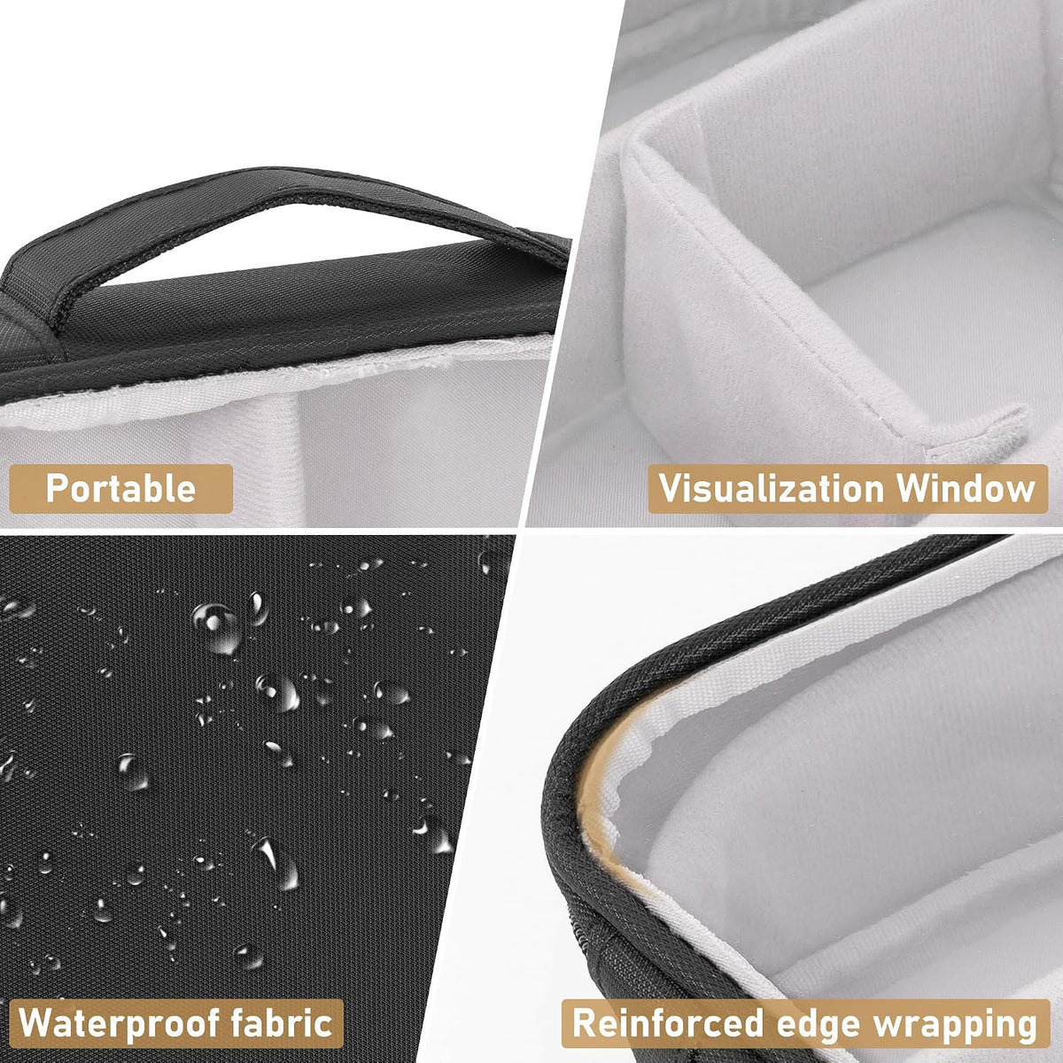 AKOZLIN Cable Organizer Bag, Padded Electronic Organizer Travel Case
