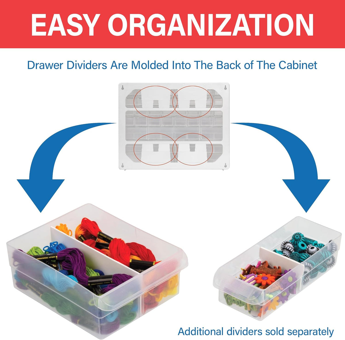 Akro-Mils 10164, 64 Drawer Plastic Parts Storage Hardware and Craft Cabinet, 20-Inch W x 6-Inch D x 16-Inch H, Black