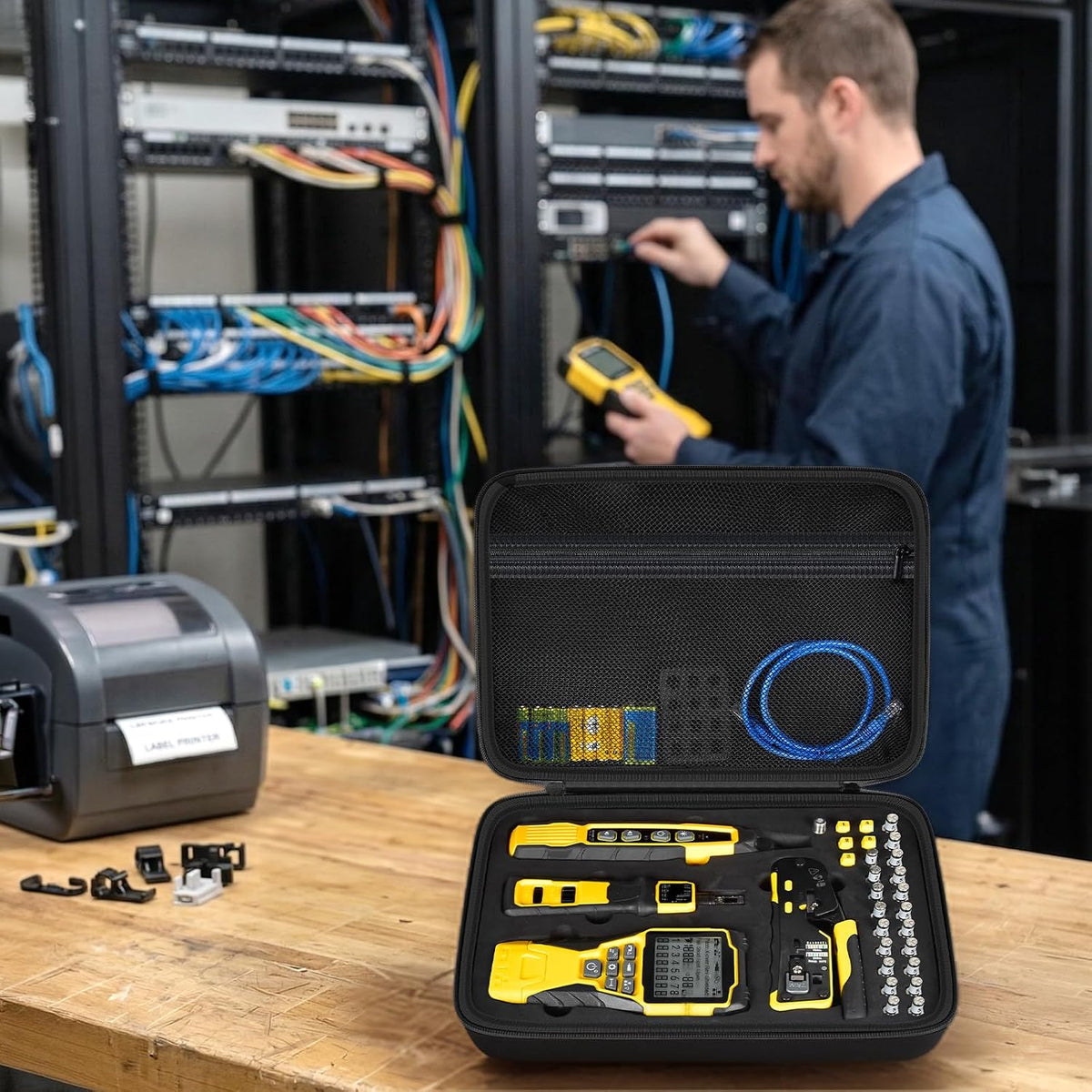 GWCASE Cable Tester Case for Klein VDV501-851/VDV526-200, All Black